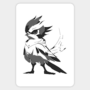 bird named Scruffy Sticker